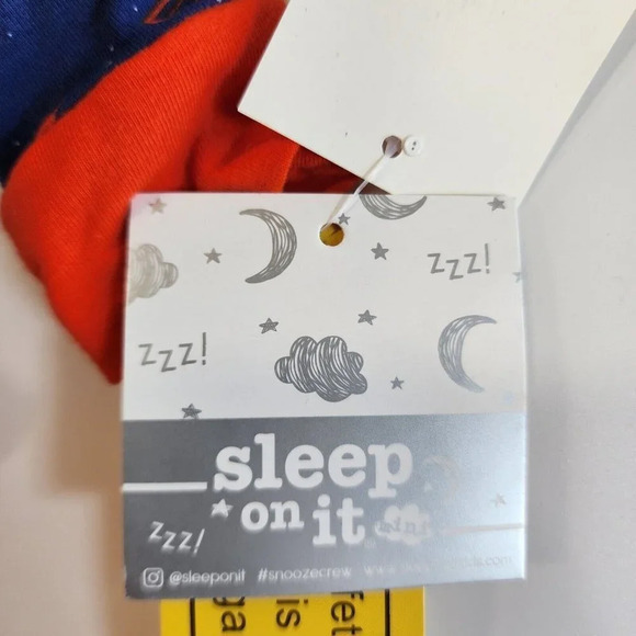 Sleep On It Mini Little Boys Moon Planet Rocket Print 3 Piece Pajama Set  SZ 24M - Picture 10 of 15